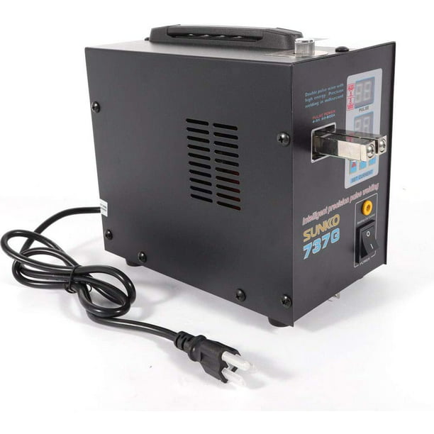 Low-Power Welding Machine 737G Portable DIY Mini Battery Spot Welder with Pulse Current Display Hand Held AC110V 